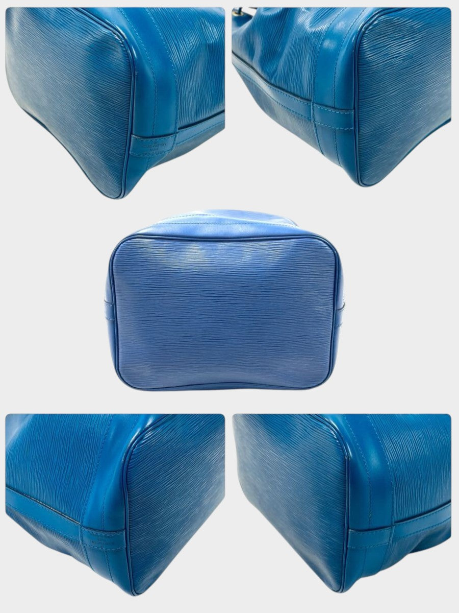 Excellent Condition】Louis Vuitton Epi Noe Shoulder Bag, Drawstring, Toledo Blue M44005 /623-5