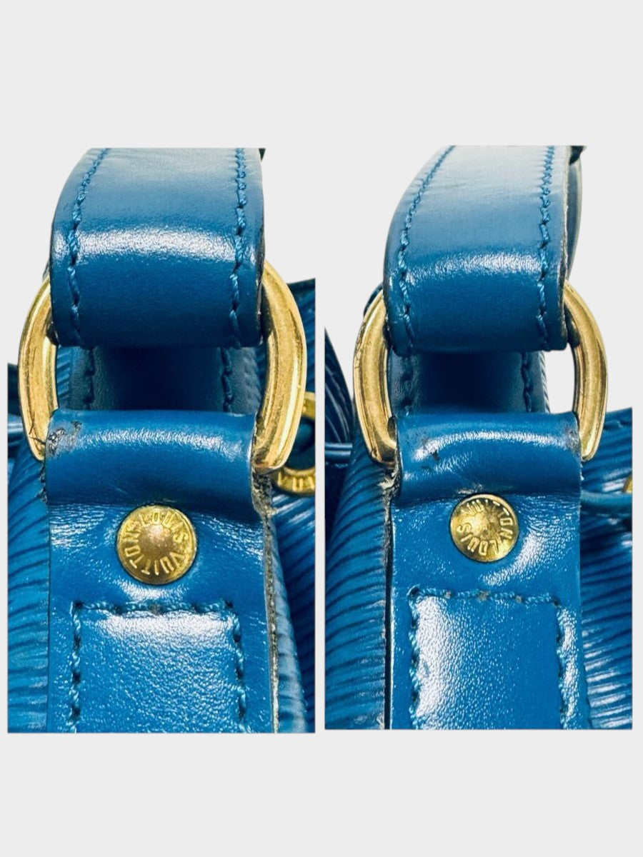 Excellent Condition】Louis Vuitton Epi Noe Shoulder Bag, Drawstring, Toledo Blue M44005 /623-5