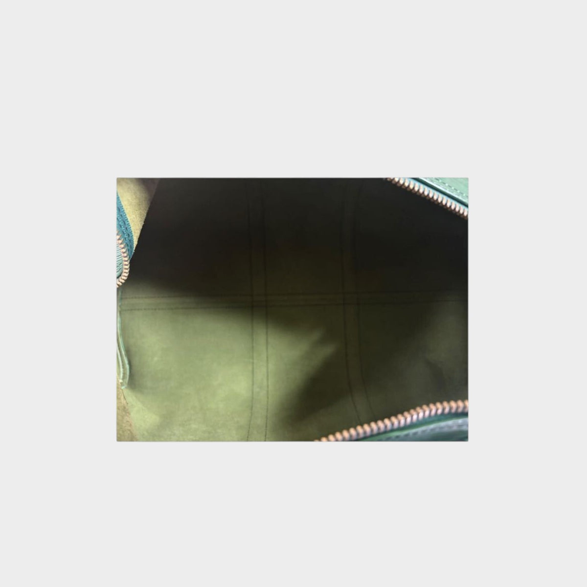 Excellent condition LOUIS VUITTON Epi Keepall 50 Green Boston Tasche