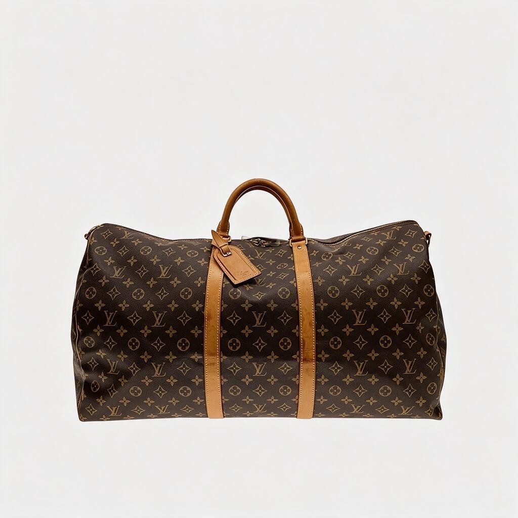 LOUIS VUITTON◆Keepall 60_Monogram Canvas/PVC Tasche/ Reisetasche
