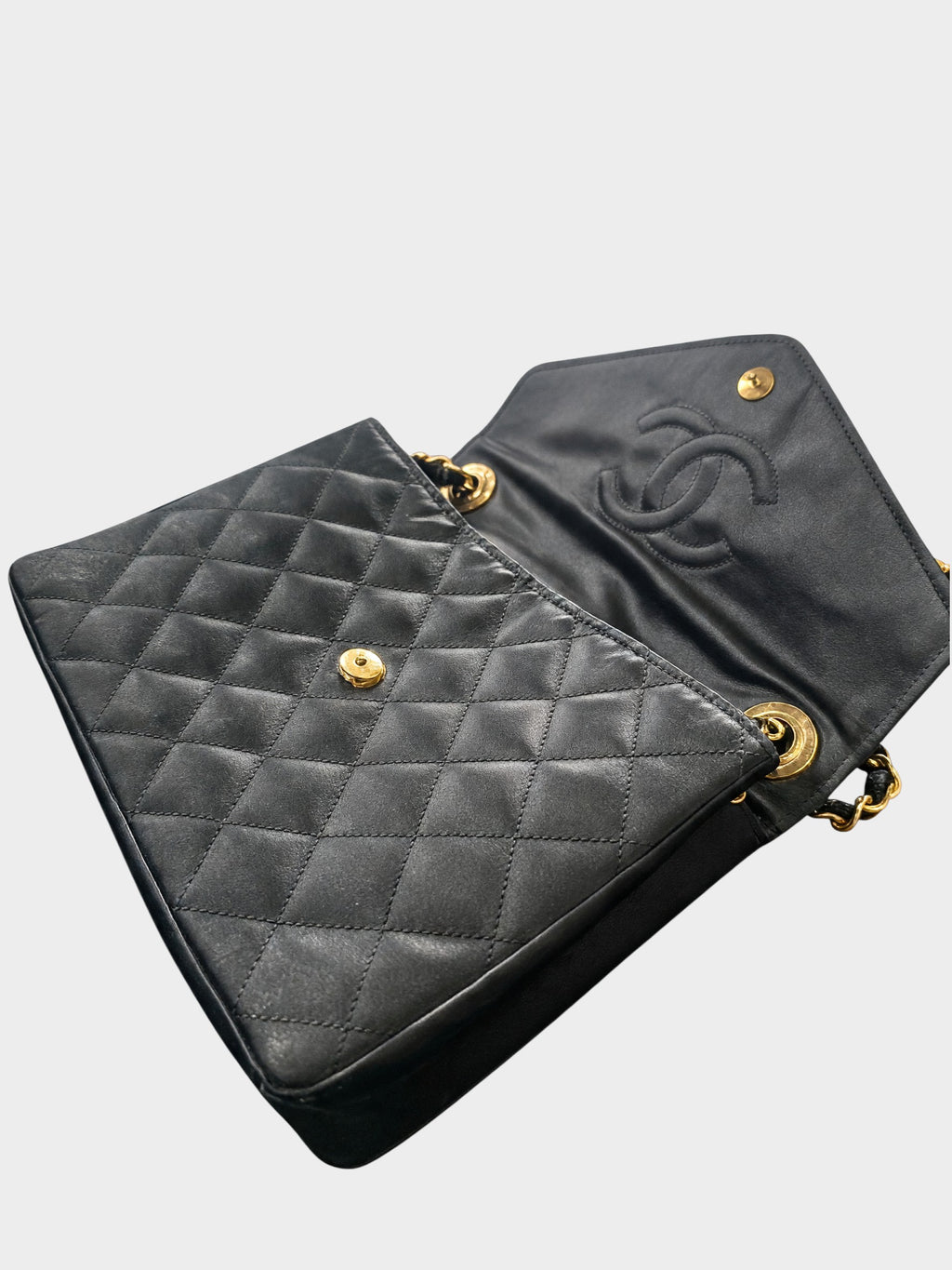 CHANEL Matelassé Silk Satin Rhinestone Coco Mark Shoulder Bag, Tasche