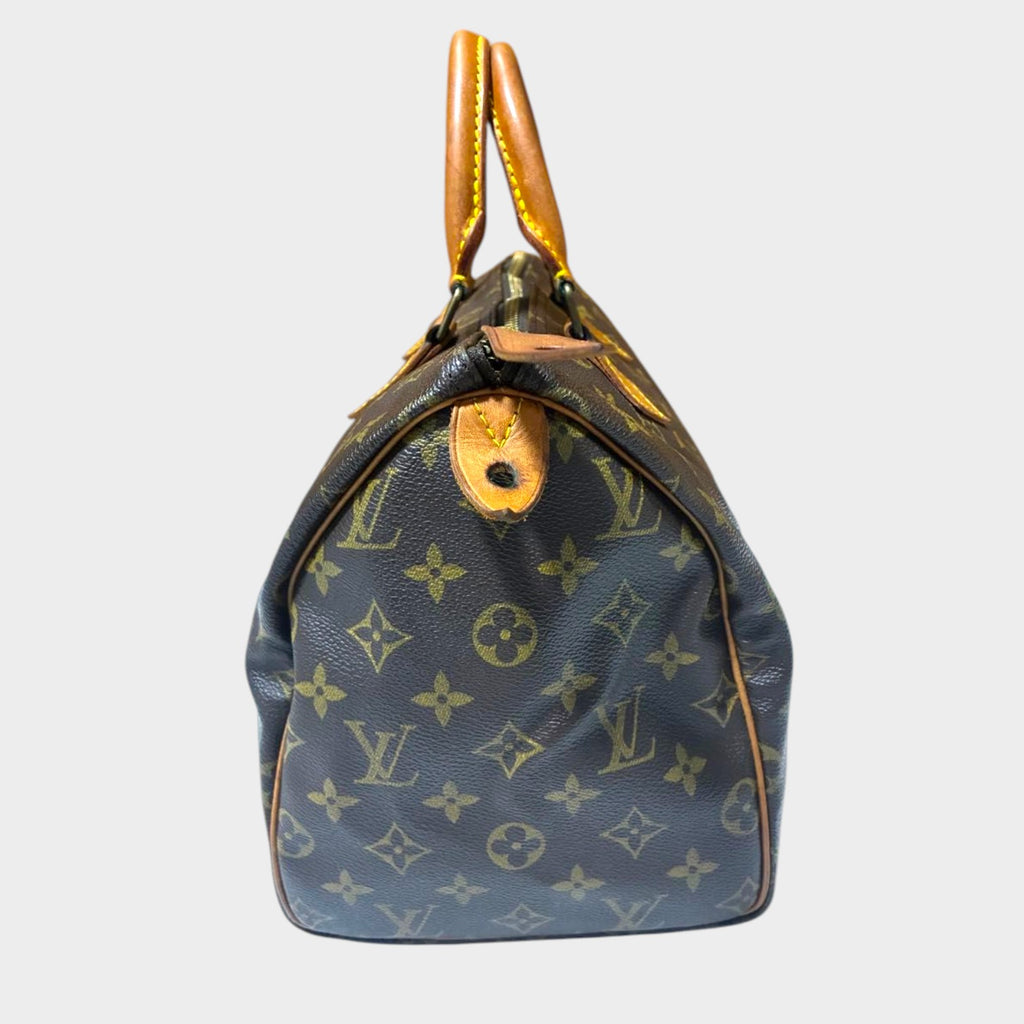 LOUIS VUITTON Monogram Speedy 30 Handbag, Made in France, Tasche