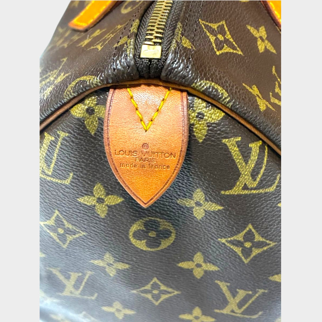 LOUIS VUITTON Monogram Speedy 30 Handbag, Made in France, Tasche