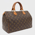 Louis Vuitton Speedy 30 Handbag M41526 Monogram Canvas x Leather Brown