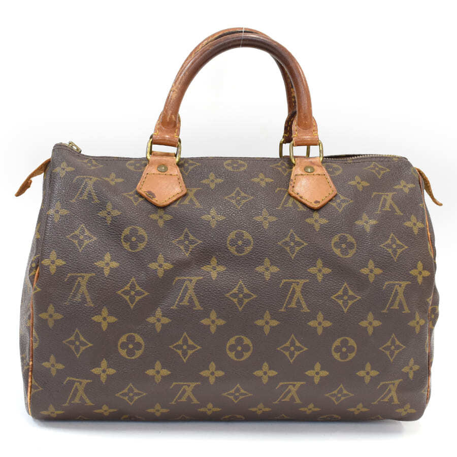 Louis Vuitton Speedy 30 Handbag M41526 Monogram Canvas x Leather Brown