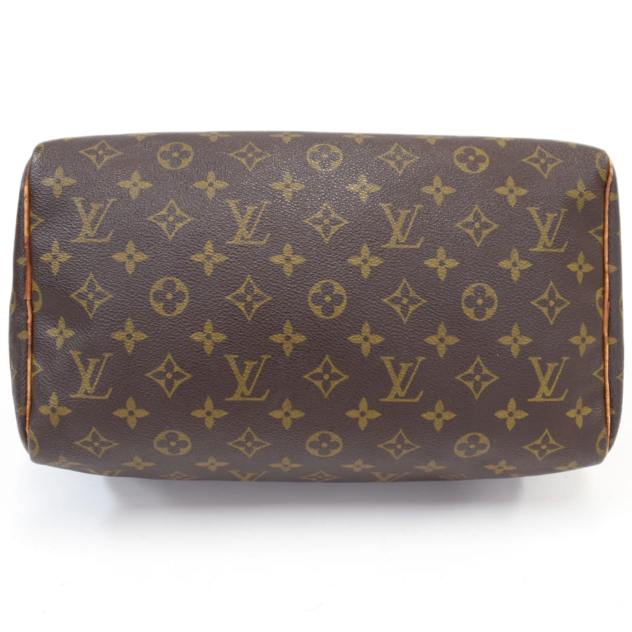 Louis Vuitton Speedy 30 Handbag M41526 Monogram Canvas x Leather Brown