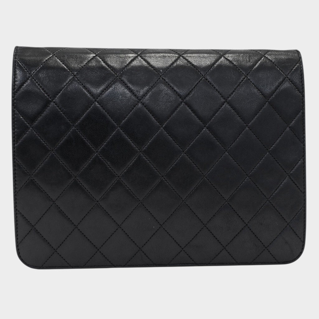 Excellent Condition CHANEL Chain Shoulder Bag Matelassé Single Flap Tasche