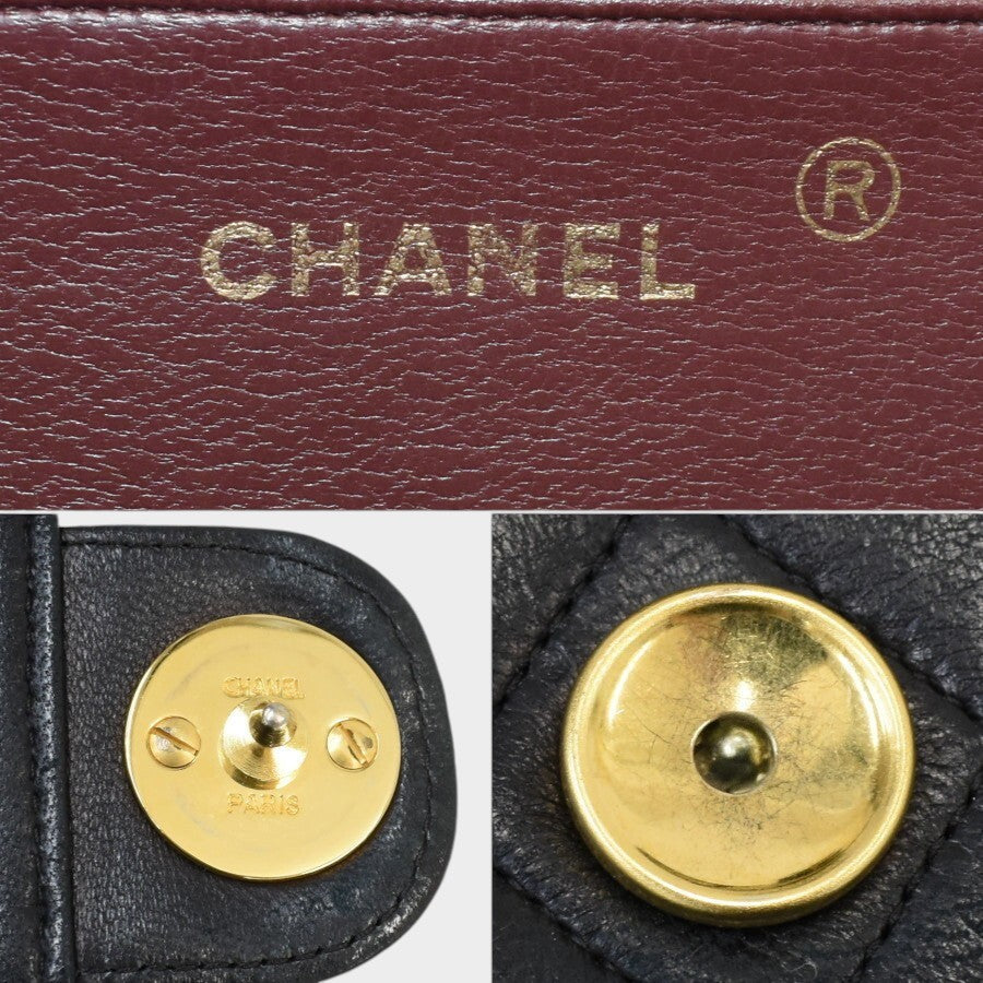 Excellent Condition CHANEL Chain Shoulder Bag Matelassé Single Flap Tasche