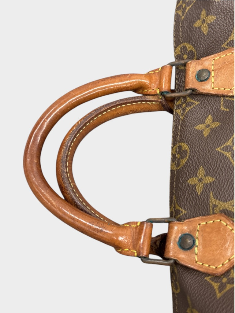 Interior leather lining replaced/slightly flawed】Louis Vuitton Monogram Speedy 30 M41526 Brown Handbag